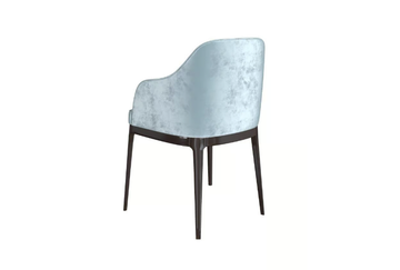 CLIZIA - Upholstered fabric chair with armrests by Guerra Vanni - view 3